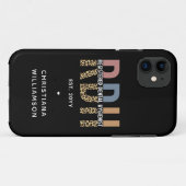 Aangepaste RDH-geregistreerde tandheelkundige cade Case-Mate iPhone Case (Achterkant (horizontaal))