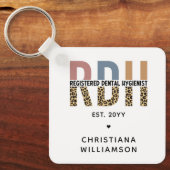 Aangepaste RDH-geregistreerde tandheelkundige cade Sleutelhanger (Voorkant)