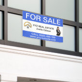 Aangepaste Realtor Foto Vastgoed Bedrijf Logo Spandoek (Buitenkant Gebouw)