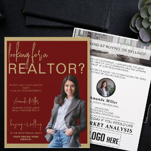Aangepaste Realtor Professionele Vastgoed Marketin Flyer