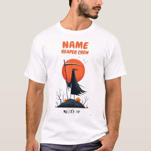 Aangepaste Reaper Crew Halloween Shirt (Voorkant)