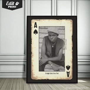 Aangepaste Rebel Teen Wall Art, Poker Straight Out Poster