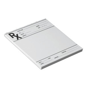 Aangepaste receptenblok voor arts apotheker Rx Notitieblok