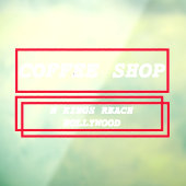 Aangepaste reclame voor zakelijke advertenties raamsticker (Vel 3)