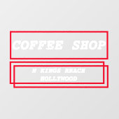 Aangepaste reclame voor zakelijke advertenties raamsticker (Vel)