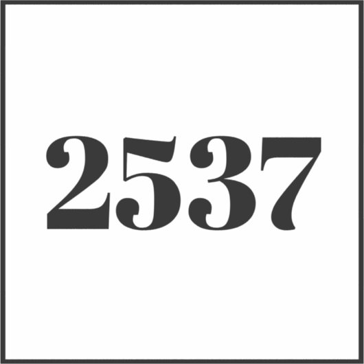 Aangepaste recycling van afval kan huisnummer Adre Sticker (Voorkant)