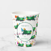 Aangepaste recyclingvuilniswagen papieren bekers (Voorkant)