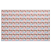 Aangepaste Red Blue Snocone Snow Cone Fabric Stof (Fat Quarter)