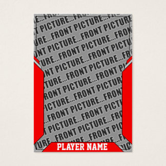 Aangepaste Red Sports Trading Kaart