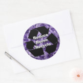 Aangepaste reductie, hergebruik, Recyclen Mobile L Ronde Sticker (Envelop)