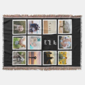 Aangepaste reeks 11 Foto Aangepast collage Deken (Voorkant)