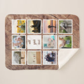 Aangepaste reeks 11 Foto Aangepast collage Sherpa Deken (Voorkant (horizontaal))