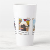 Aangepaste reeks 3 Foto Aangepast collage Latte Mok (Voorkant)