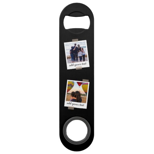 Aangepaste reeks 4 Foto Aangepaste collage Speed Flessenopener (Voorkant)