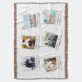 Aangepaste reeks 6 Foto Aangepast collage Deken (Voorkant Verticaal)
