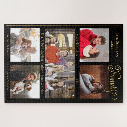 Aangepaste reeks Collage 5 Fotojaar Keepomwille Legpuzzel (Horizontaal)