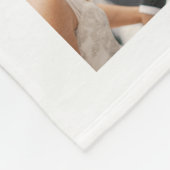 Aangepaste reeks foto's Collage Persoonlijk Wit Fleece Deken (Hoek)