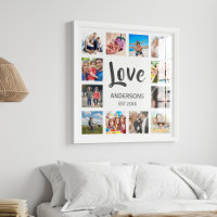 Aangepaste reeks foto's Collage Persoonlijk Wit
