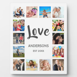 Aangepaste reeks foto's Collage Persoonlijk Wit Fotoplaat
