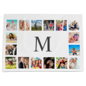 Aangepaste reeks foto's Collage Persoonlijk Wit Groot Cadeauzakje (Voorkant)