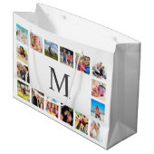 Aangepaste reeks foto's Collage Persoonlijk Wit Groot Cadeauzakje (Voorkant Gekanteld)