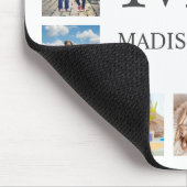 Aangepaste reeks foto's Collage Persoonlijk Wit Muismat (Hoek)