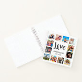 Aangepaste reeks foto's Collage Persoonlijk Wit Notitieboek (Binnen)