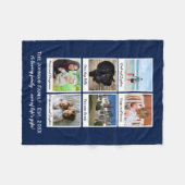 Aangepaste reeks foto's Collage uw kleurenkeuze Fleece Deken (Voorkant (Horizontaal))