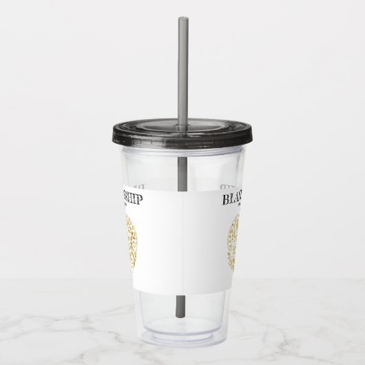 Aangepaste reeks reünie Gold Heart Tree Keepomwill Acryl Drinkbeker (Rechts)