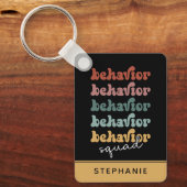 Aangepaste reg-reg-gedragspad-recombinant sleutelhanger (Voorkant)