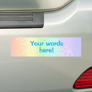 Aangepaste regenboog bumpersticker
