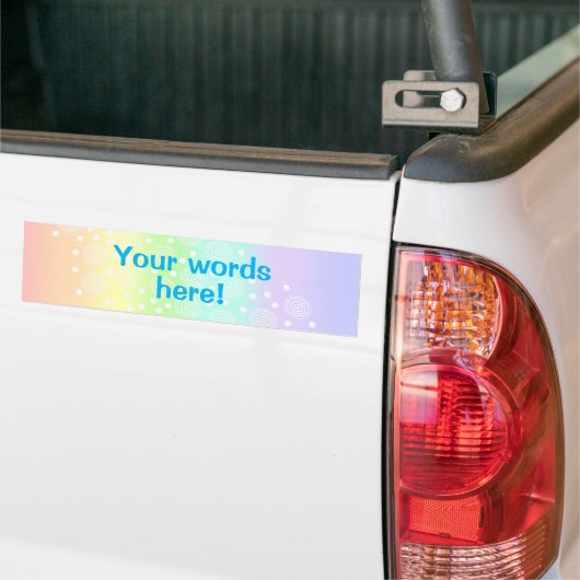 Aangepaste regenboog bumpersticker (Op Truck)