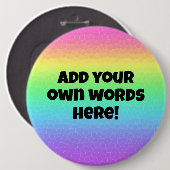 Aangepaste regenboog Button (Voorkant /achterkant)