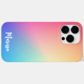 Aangepaste regenboog Case-Mate iPhone case (Achterkant (horizontaal))