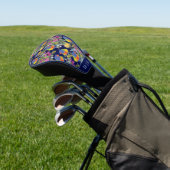 Aangepaste Regenboog Lori Golfheadcover (Insitu)