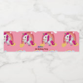 Aangepaste regenboog-onmaïsfeest waterfles etiket (Enkel label)