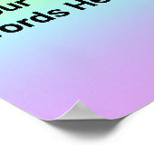 Aangepaste regenboog poster (Hoek)