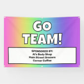 Aangepaste Regenboog Team Banner (Horizontaal)