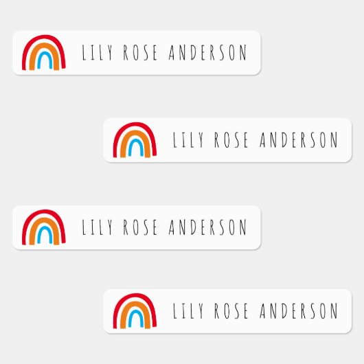 Aangepaste regenboog Terug naar het Kind van de Sc Labels (Groep)