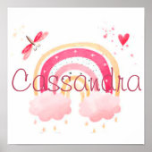 Aangepaste regenboog van de waterverf poster (Voorkant)