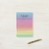 Aangepaste regenboog voor pasta's die bedoeld zijn post-it® notes (Op bureau)