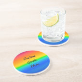 Aangepaste regenboog zandsteen onderzetter (Zijkant)