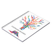 Aangepaste regenboogboom notitieboek (Linkerzijde)