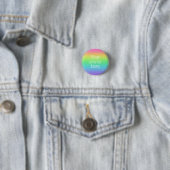 Aangepaste regenboogButton Ronde Button 3,2 Cm (In situ)