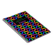 Aangepaste regenboogcirkels notitieboek (Rechterzijde)