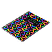 Aangepaste regenboogcirkels notitieboek (Linkerzijde)