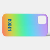 Aangepaste regenbooggradiënt Case-Mate iPhone case (Achterkant (horizontaal))