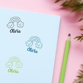 Aangepaste regenbooghandtekening 	rubberstempel