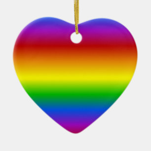 aangepaste regenboogkleuren keramisch ornament