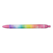 Aangepaste regenboogkleuren Sjabloon Modern ontwer Zwarte Inkt Pen (Voorkant)
